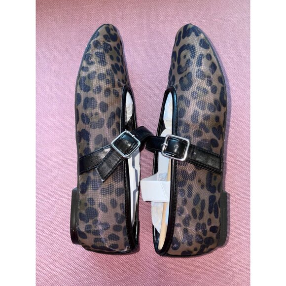 Steve Madden Dreaming Flats in Leopard Mesh Brown 6.5 With Box Womens Ballet - Picture 8 of 11
